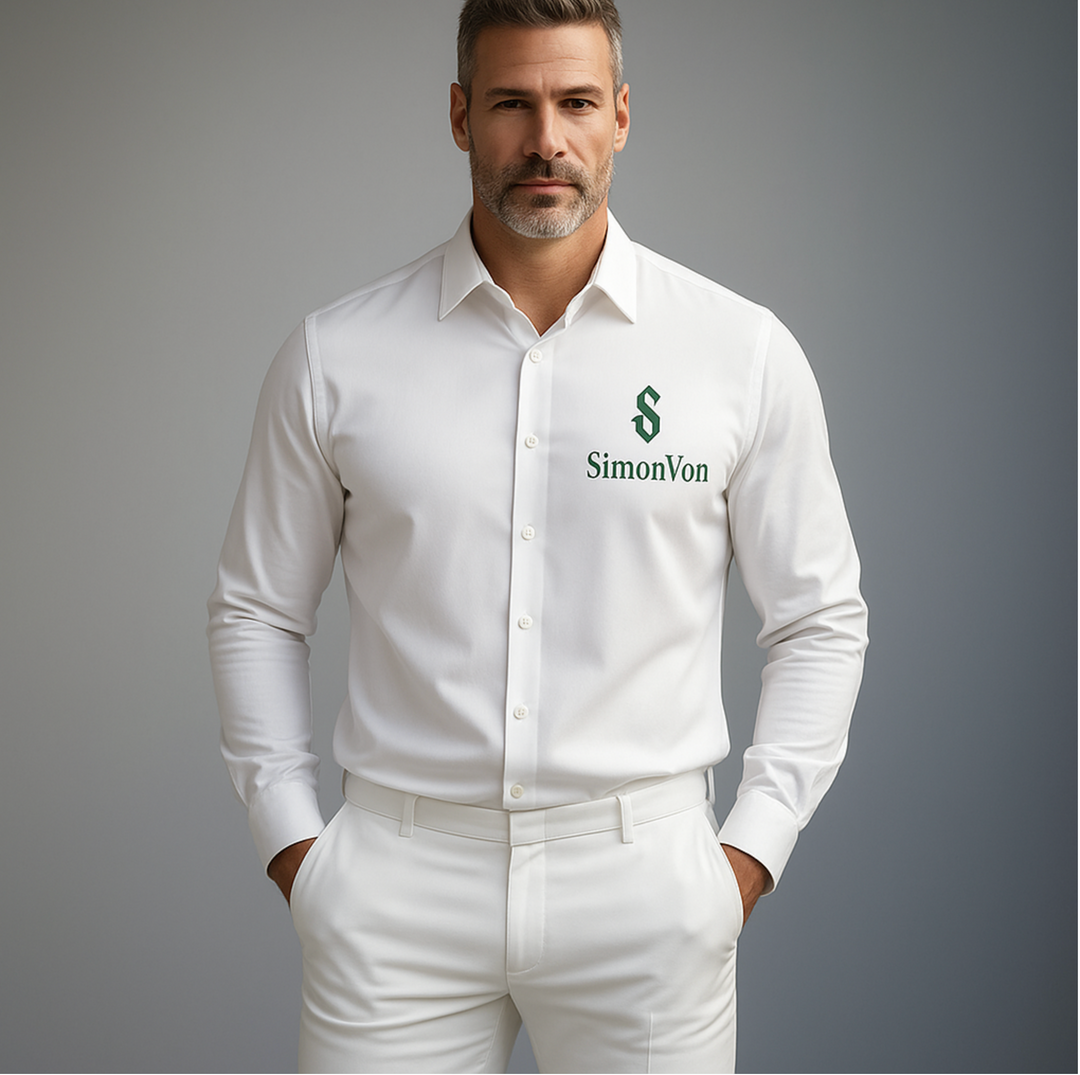 Men's Breathable Quick-Dry Dress Shirt -  Wrinkle-Resistant  - YKB-8091 White