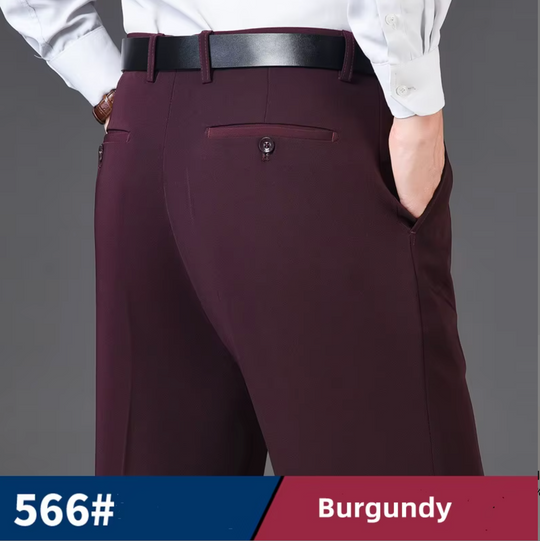 Burgundy  566 Mens Formal Trousers - 566