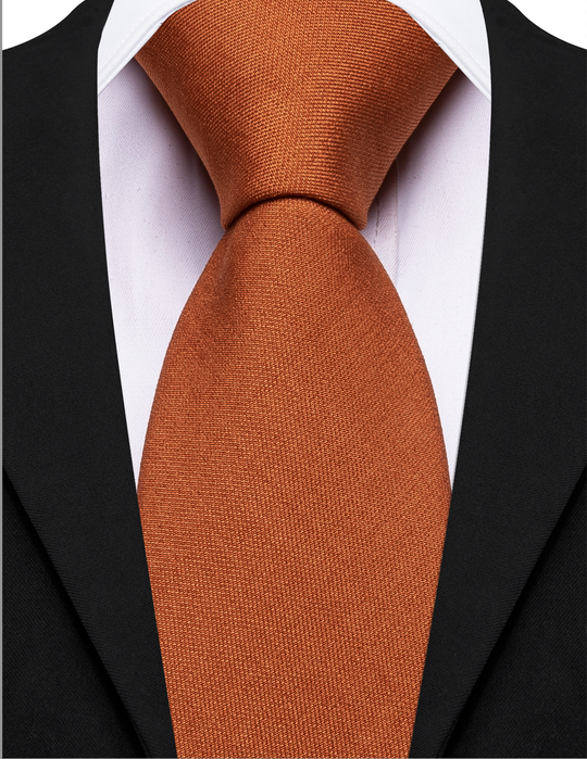 5pcs Mens Waistcoat Set Brown Solid Vest Necktie Bowtie Set- BW-MJ-2852
