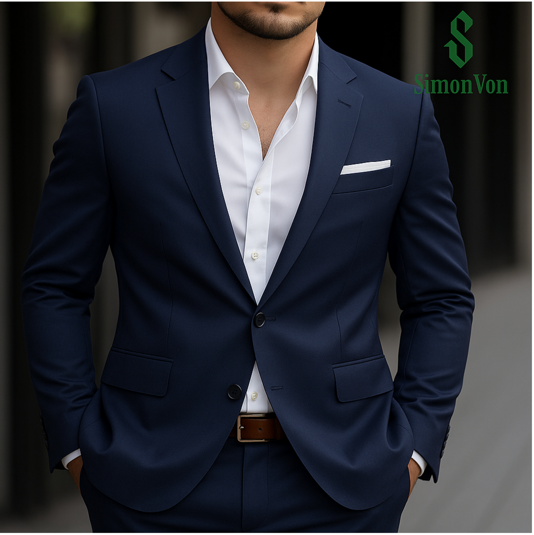 Men's Slim Fit 2-Piece Suit Set-QB270201