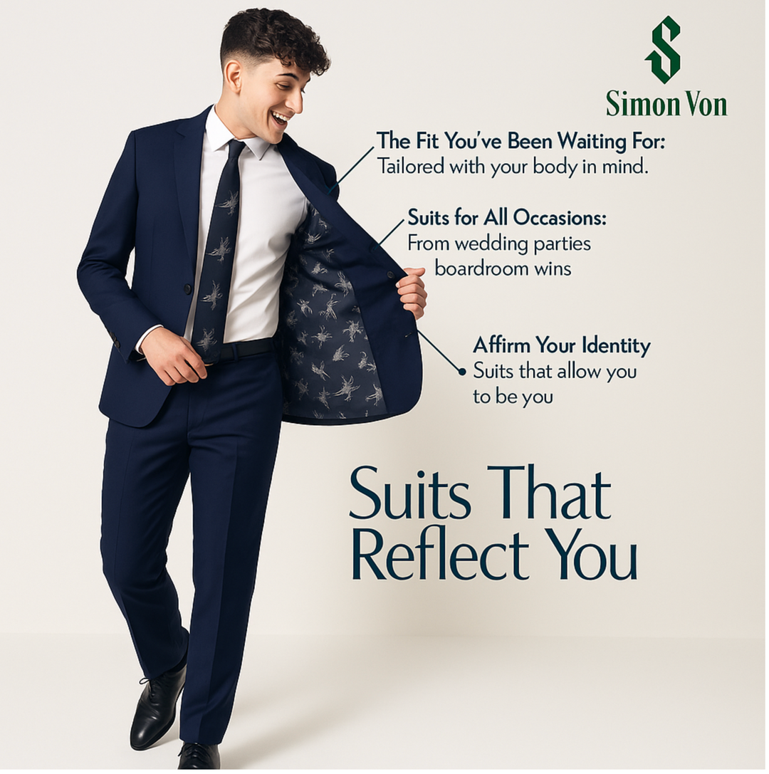 Men's Slim Fit 2-Piece Suit Set-QB270201