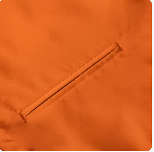 Orange Solid   Waistcoat Silk Style Men's Single Vest - MJ3516