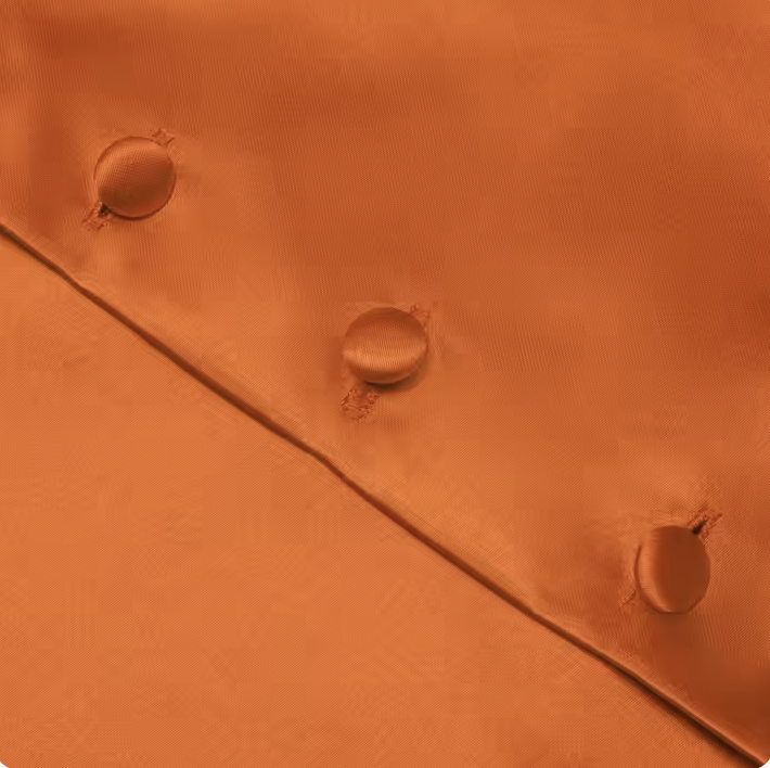 Orange Solid   Waistcoat Silk Style Men's Single Vest - MJ3516