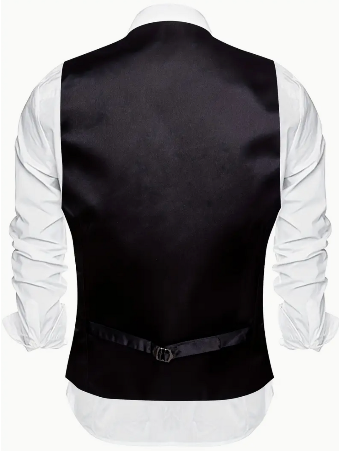 Golden paisley Jacquard V Neck Vest Necktie and  Bow Tie Handkerchief Cufflinks Set- DPT-MJTZ-2808