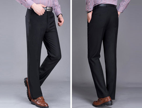 Black 556 Mens Formal Trousers - SimonVon Shop