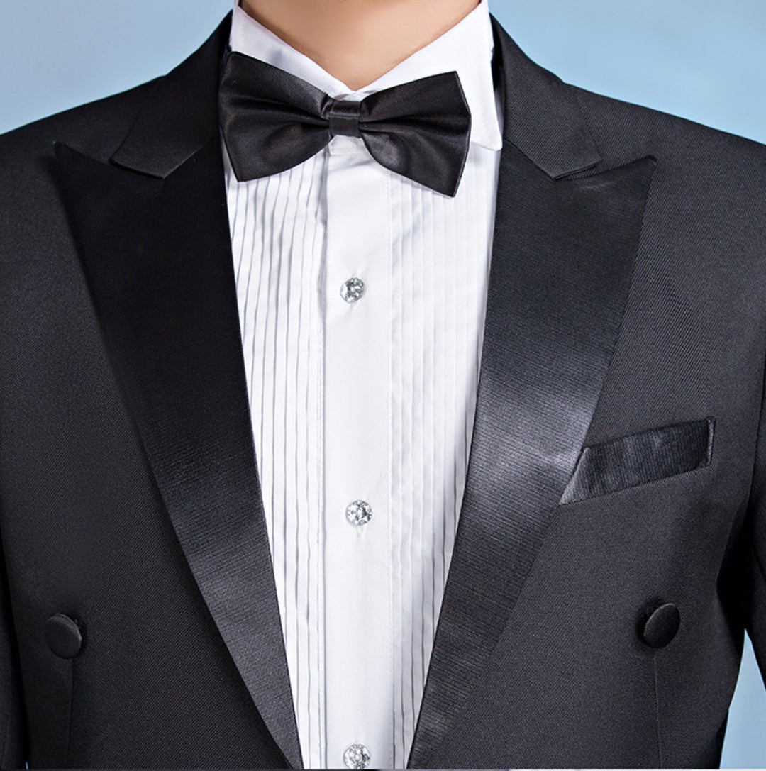 Black Men's Tuxedo Wedding Performance Stage Suits - MJ 8577B - SimonVon Shop
