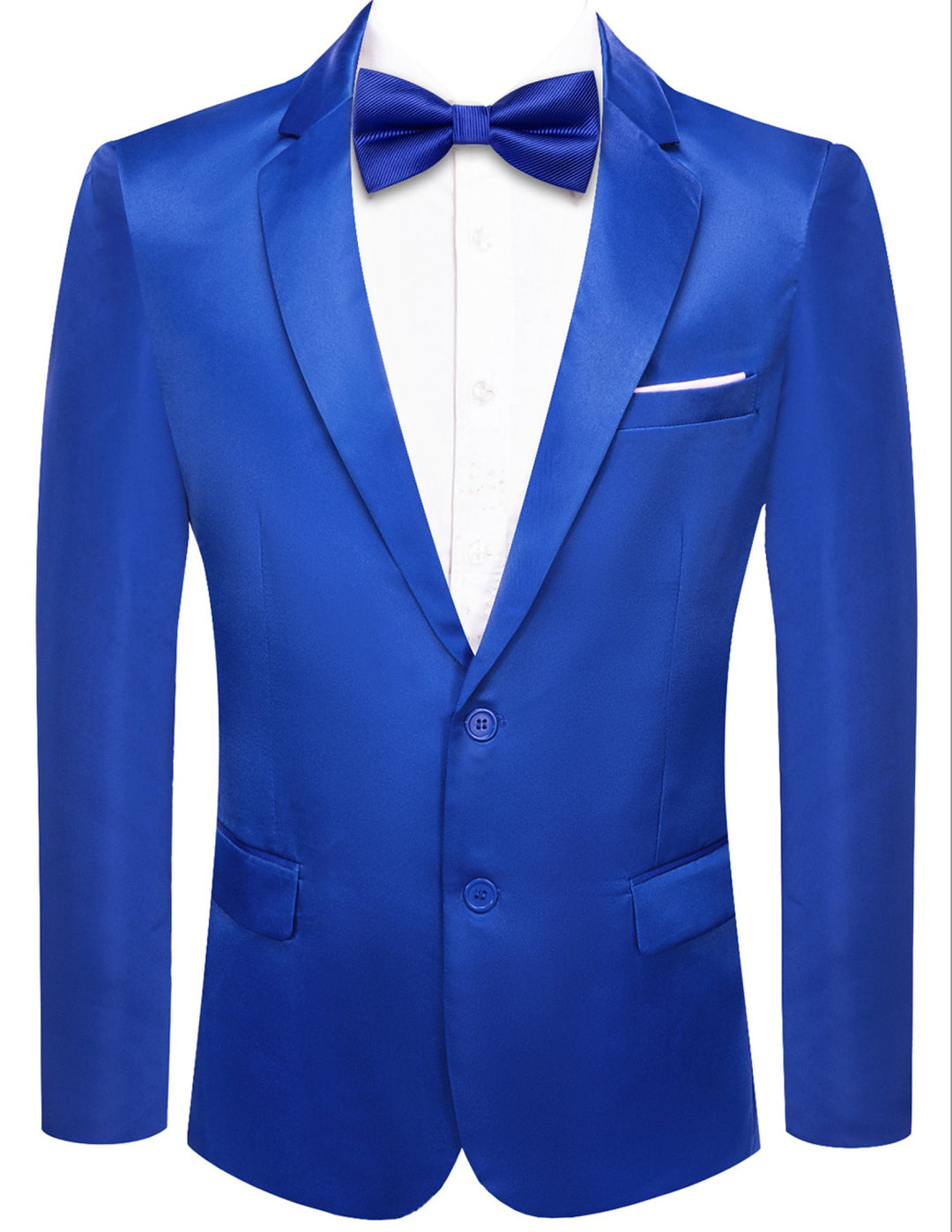 Blue Men's Suit Jacket Slim Fit Coat - XX - 1055 - SimonVon Shop