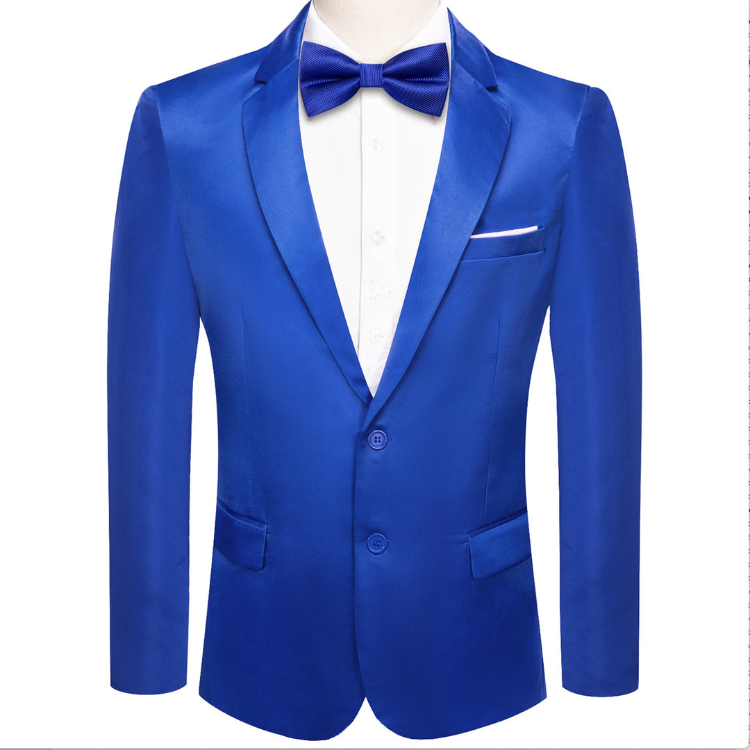 Blue Men's Suit Jacket Slim Fit Coat - XX - 1055 - SimonVon Shop