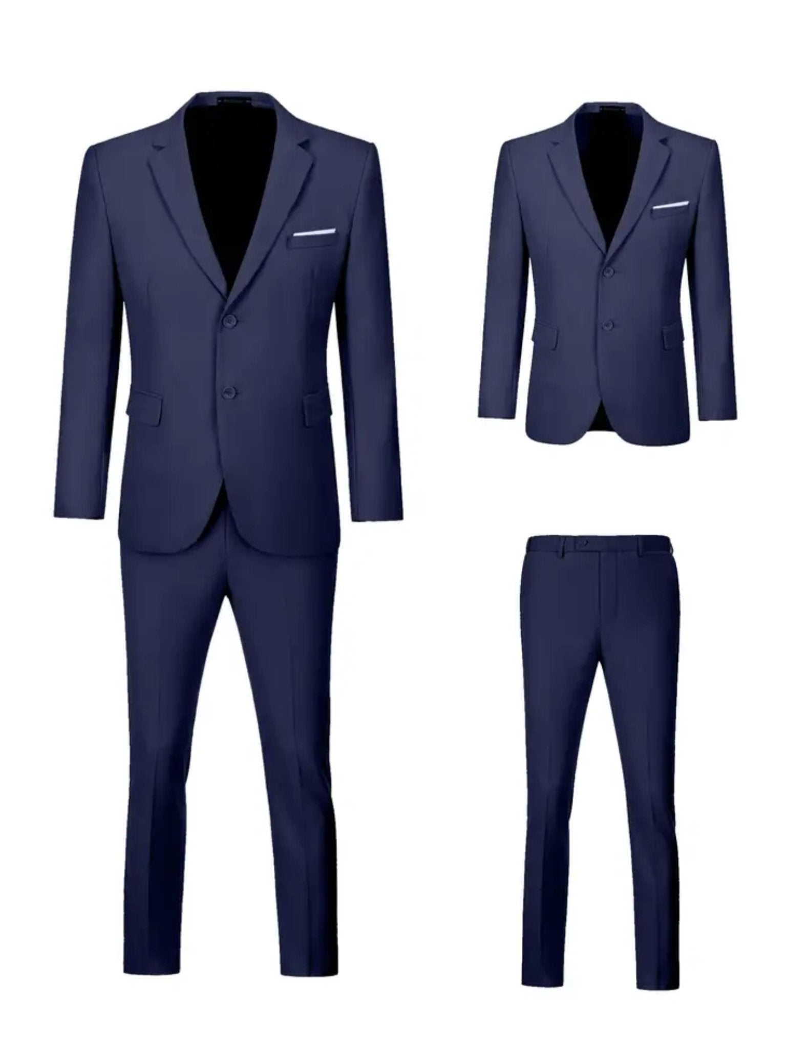 Men's Slim Fit 2-Piece Suit Set-QB270201 - SimonVon Shop